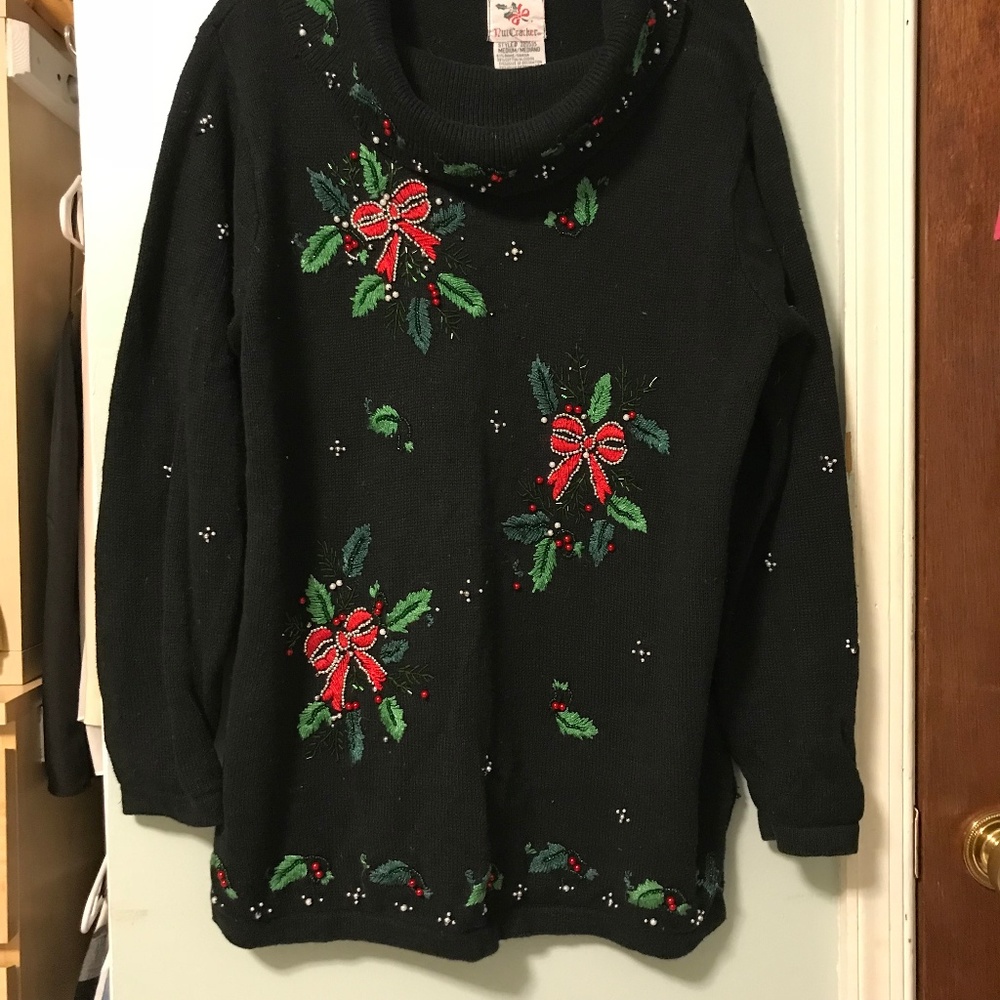 Embroidered Christmas Sweater